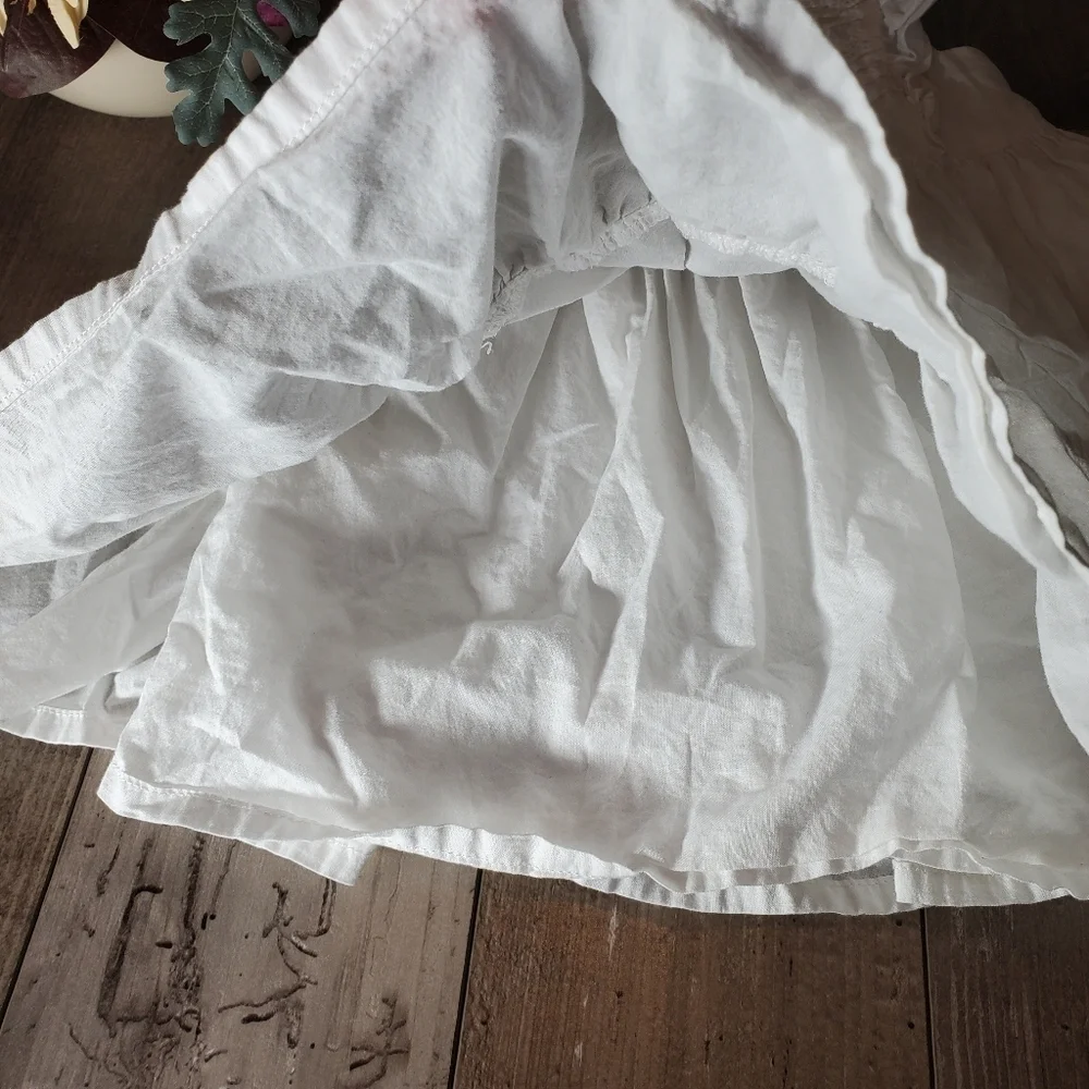 baby B'gosh Size 24m White Tiered Ruffle 100% Cotton Toddler Girl Dress NWOT